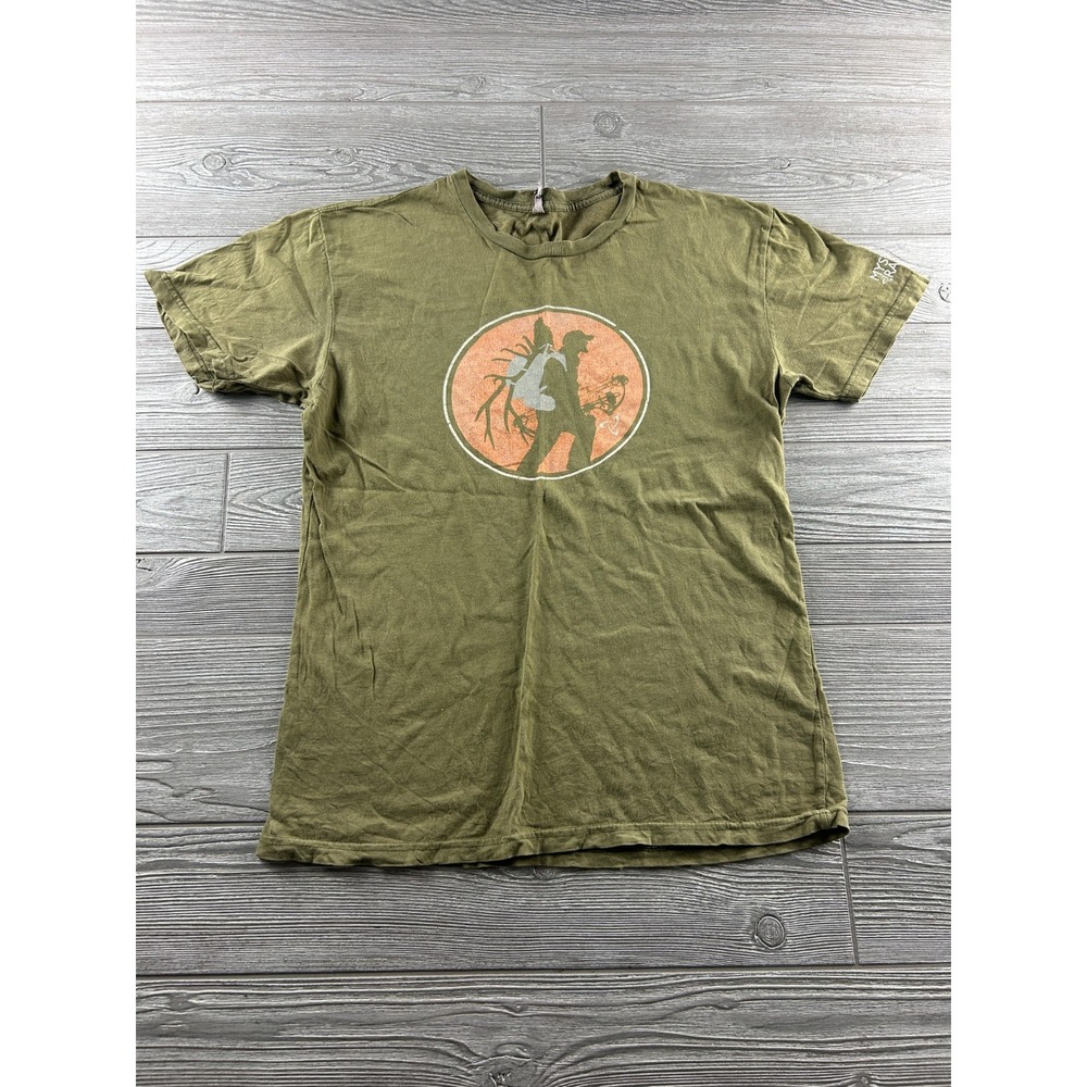 Mystery Ranch T Shirt Women's Size Medium Green Short Sleeve Graphic Crew Neck